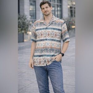 Zara casualTribal Patterned Men's Shirt